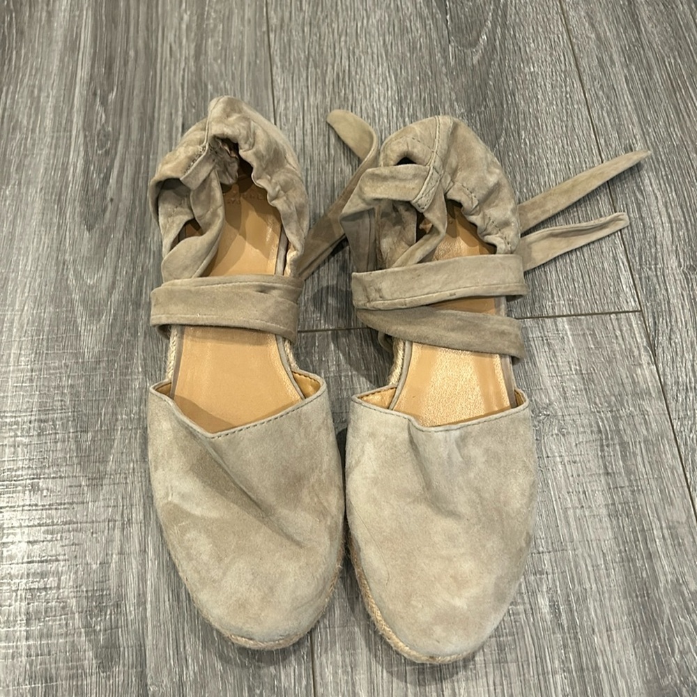 Marc Fisher ankle wrap espadrilles